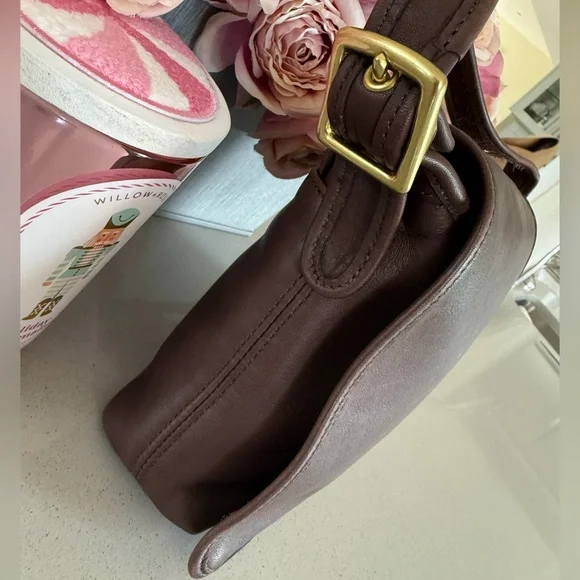 Vintage USA Coach Legacy champion gloved Tanned crossbody bag turn lock - Picture 7 of 15